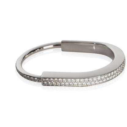 White Gold Diamond Lock Bracelet