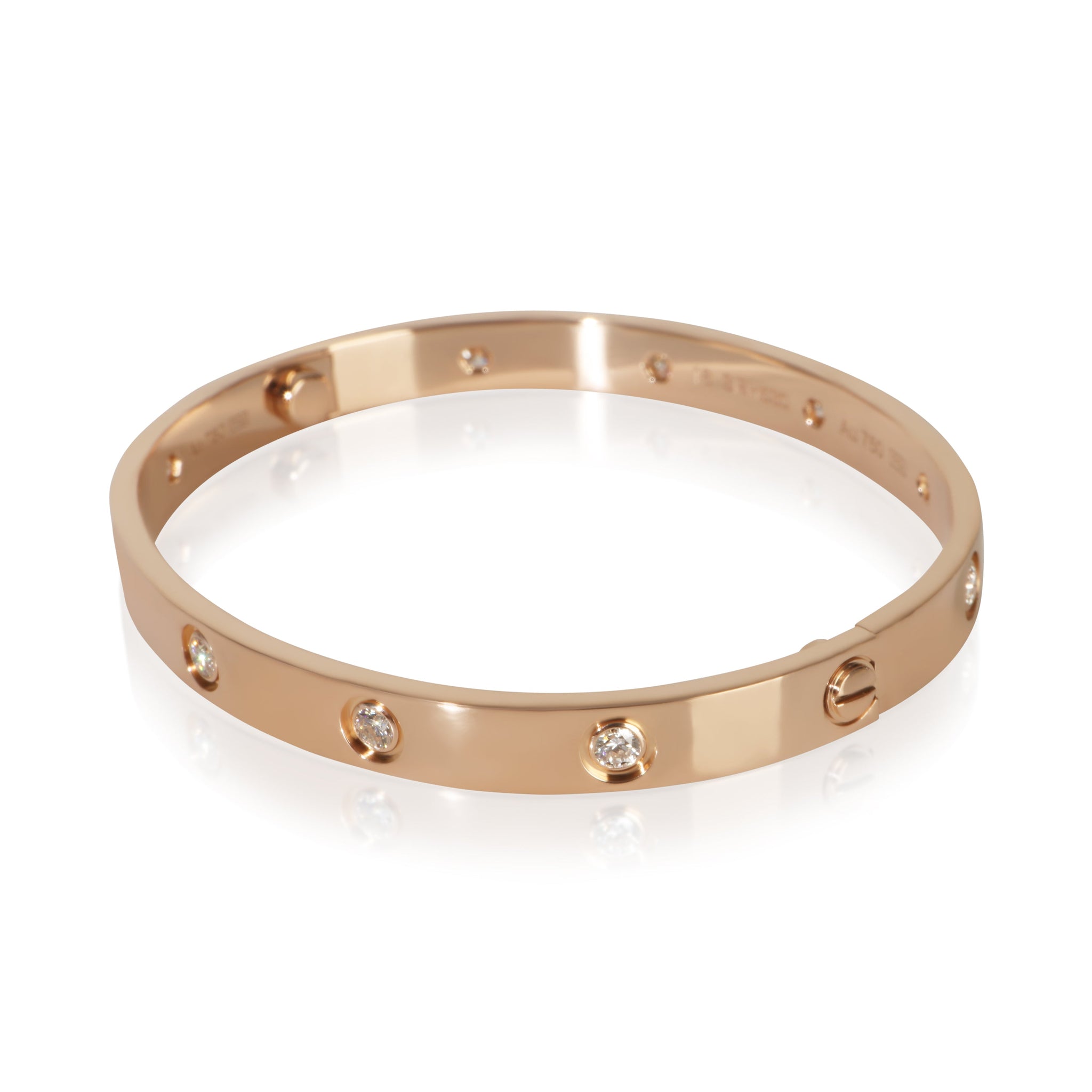 Rose Gold Diamond Love Bracelet