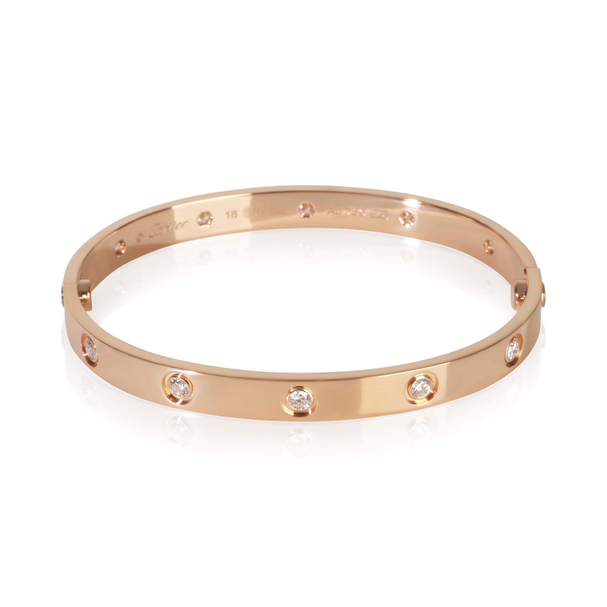 Rose Gold Diamond Love Bracelet