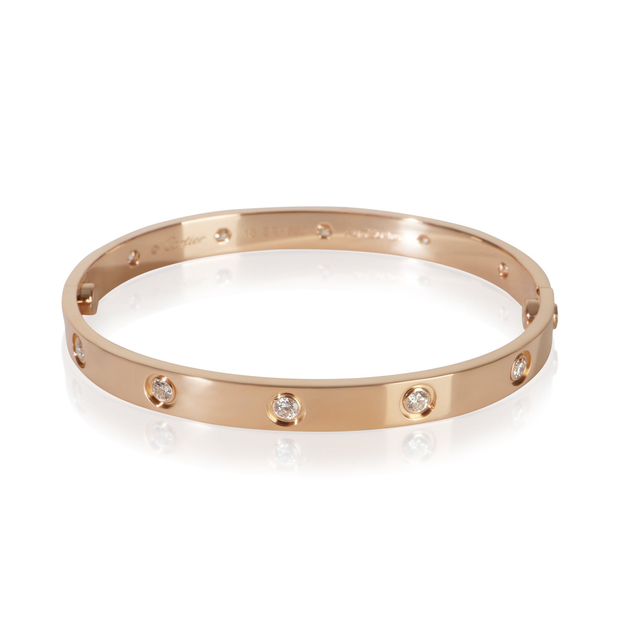 Rose Gold Diamond Love Bracelet