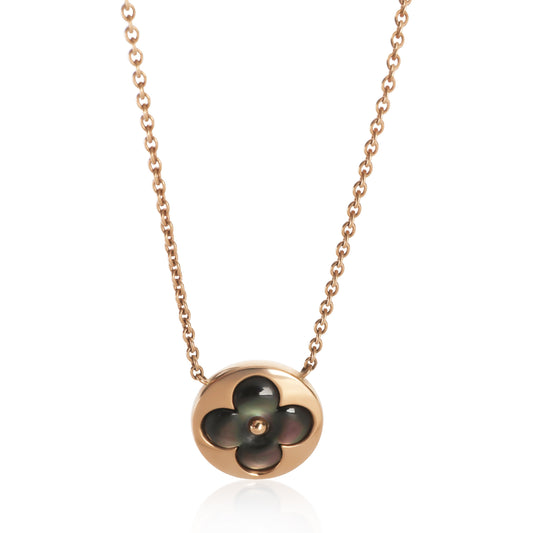 Rose Gold Mother Of Pearl Color Blossom Sun Pendant