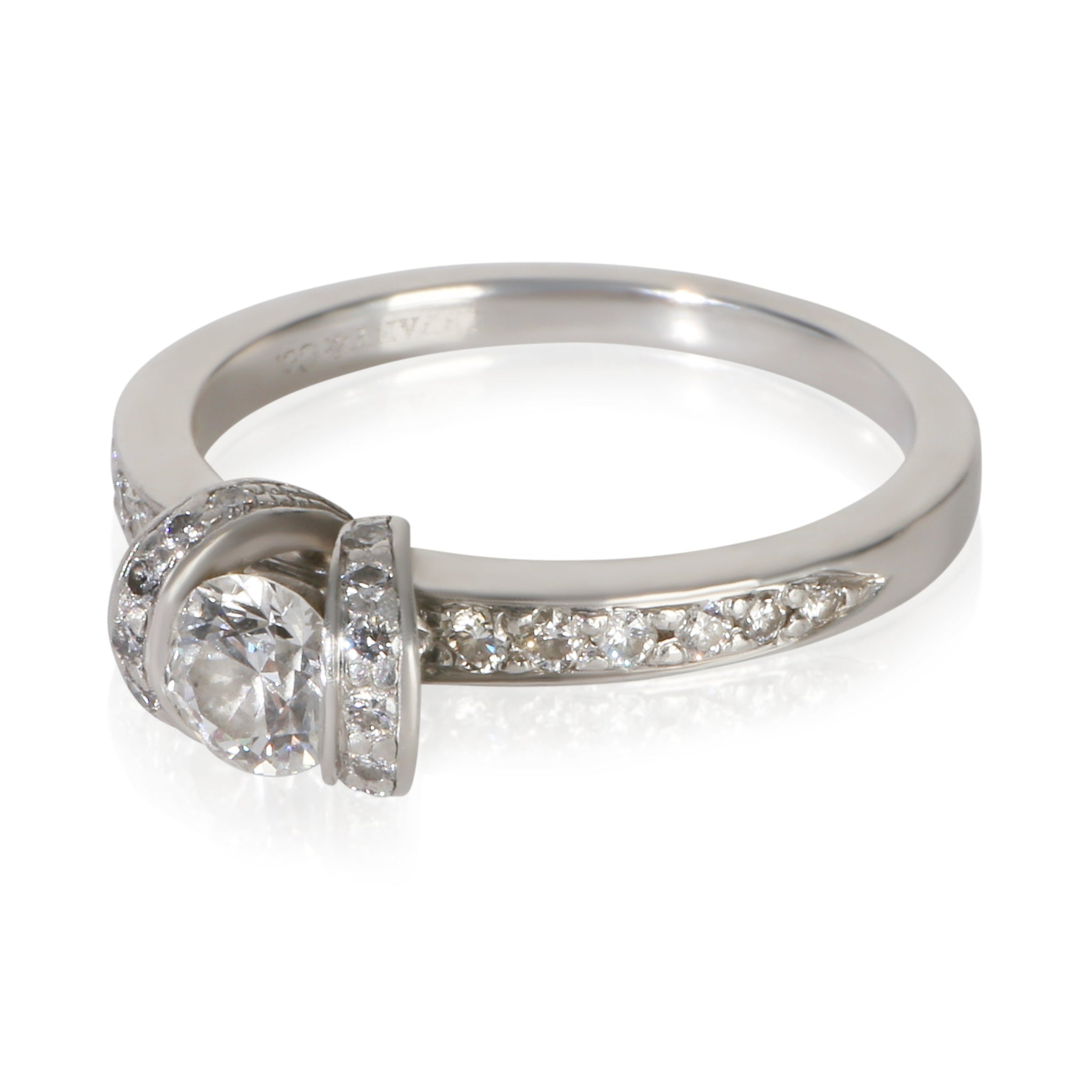 0.42 ct Round Brilliant Diamond Ribbon Engagement Ring