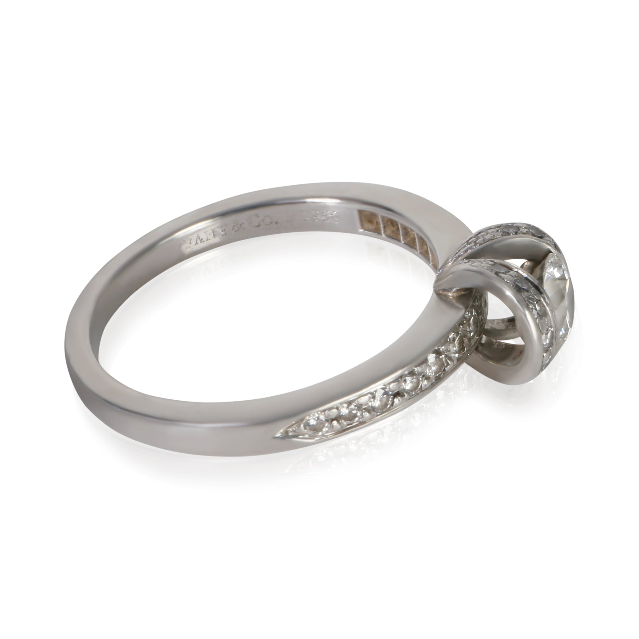 0.42 ct Round Brilliant Diamond Ribbon Engagement Ring