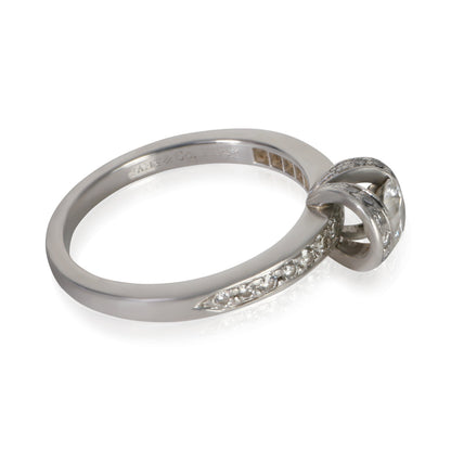 0.42 ct Round Brilliant Diamond Ribbon Engagement Ring