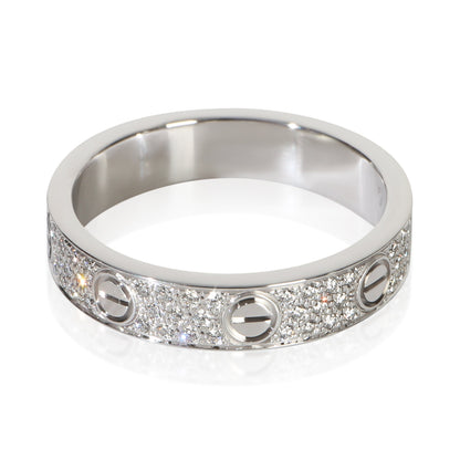 White Gold Diamond Small Model Love Ring