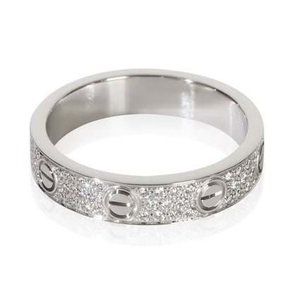White Gold Diamond Small Model Love Ring