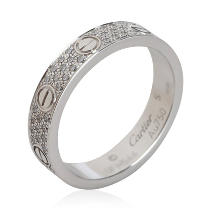 White Gold Diamond Small Model Love Ring