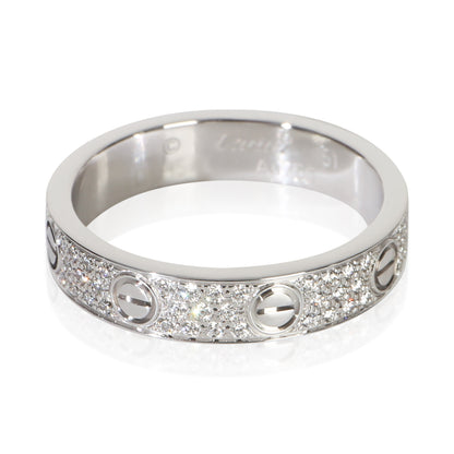 White Gold Diamond Small Model Love Ring