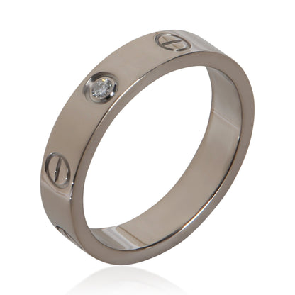White Gold Diamond Small Model Love Ring