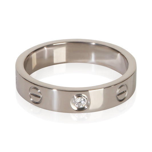 White Gold Diamond Small Model Love Ring