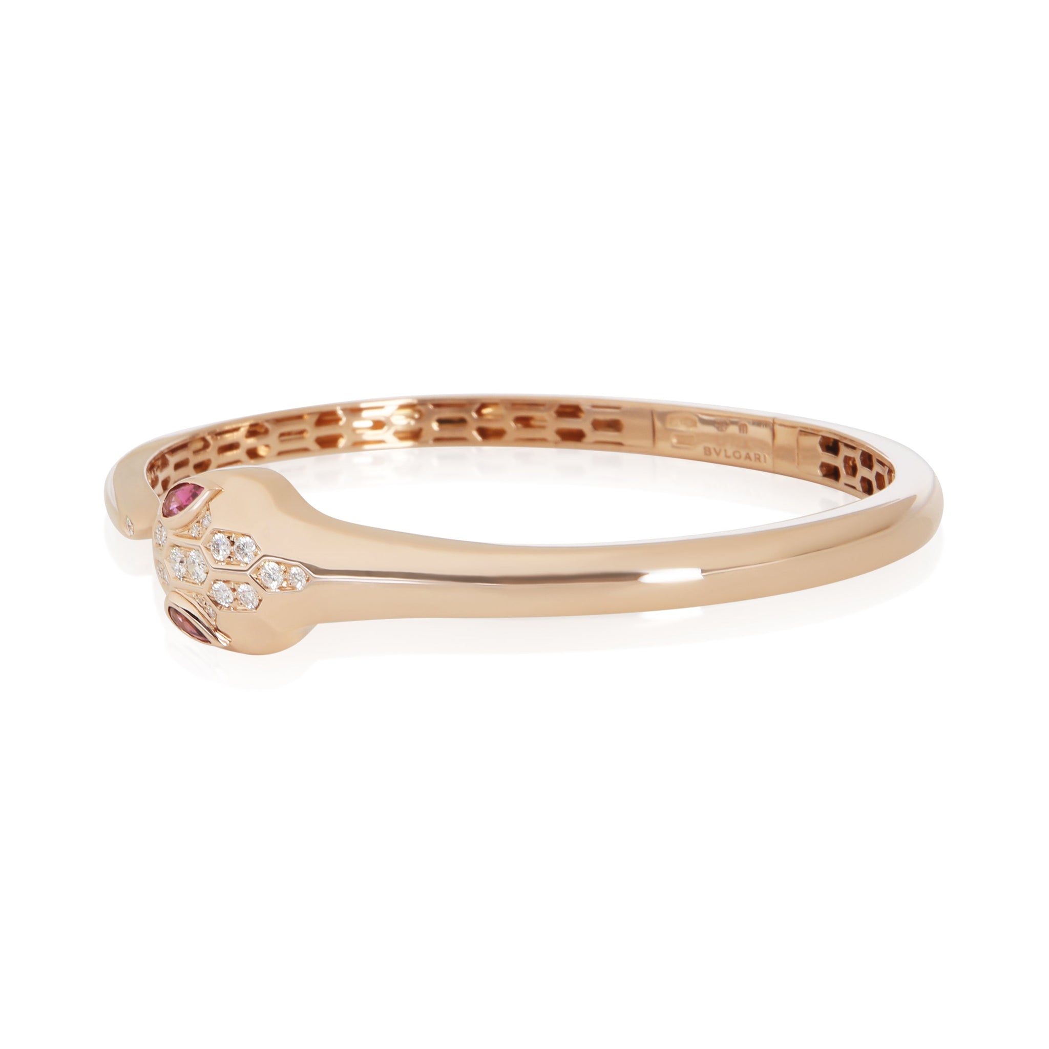 Rose Gold Rubelite and Diamond Serpenti Seduttori Bracelet
