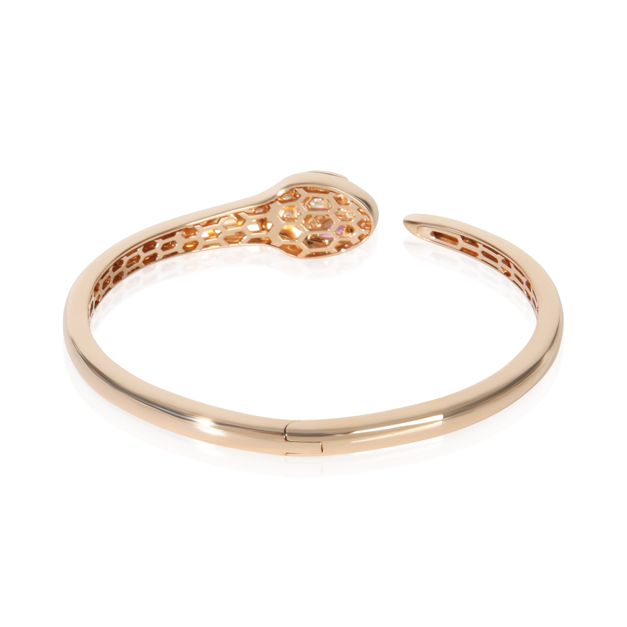 Rose Gold Rubelite and Diamond Serpenti Seduttori Bracelet