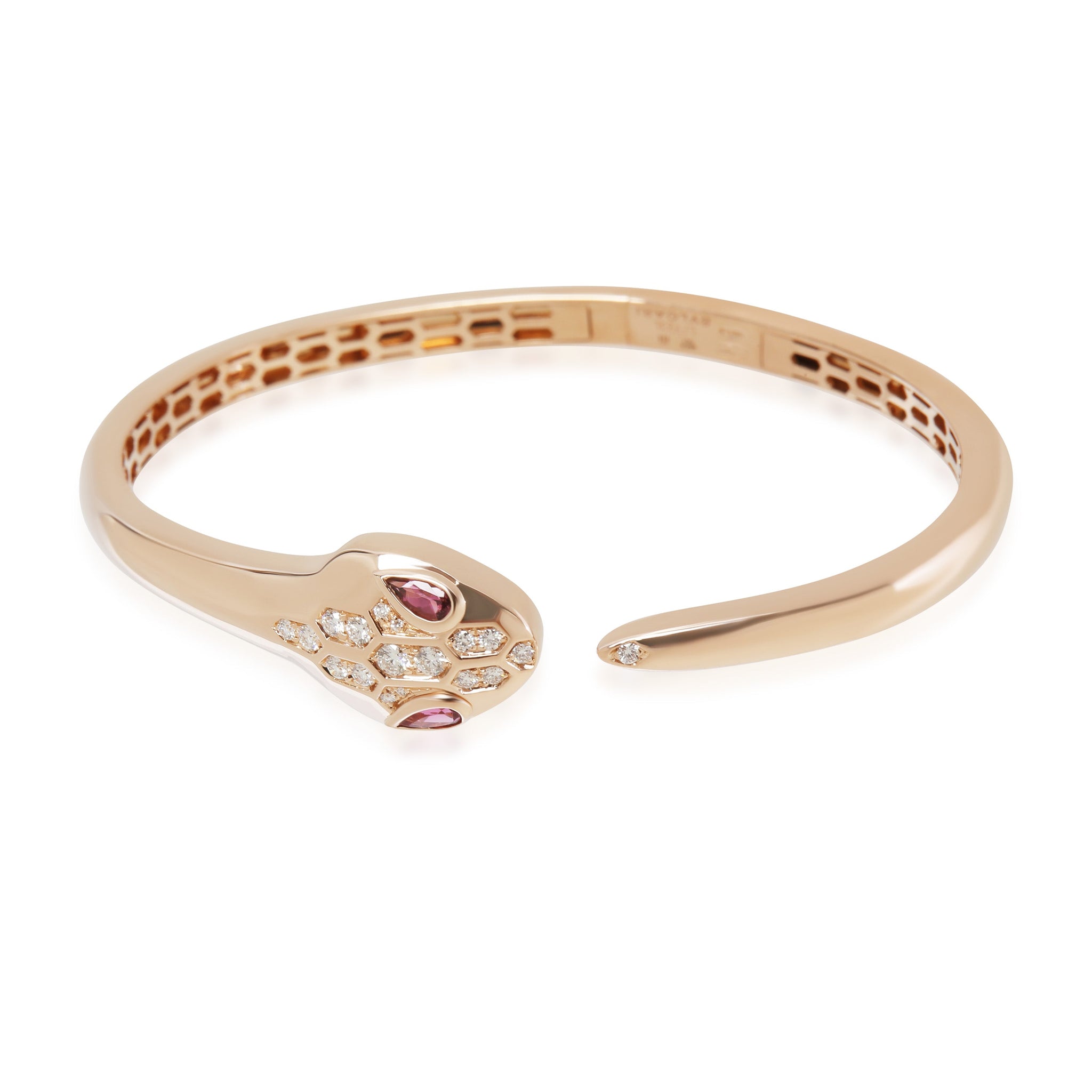 Rose Gold Rubelite and Diamond Serpenti Seduttori Bracelet