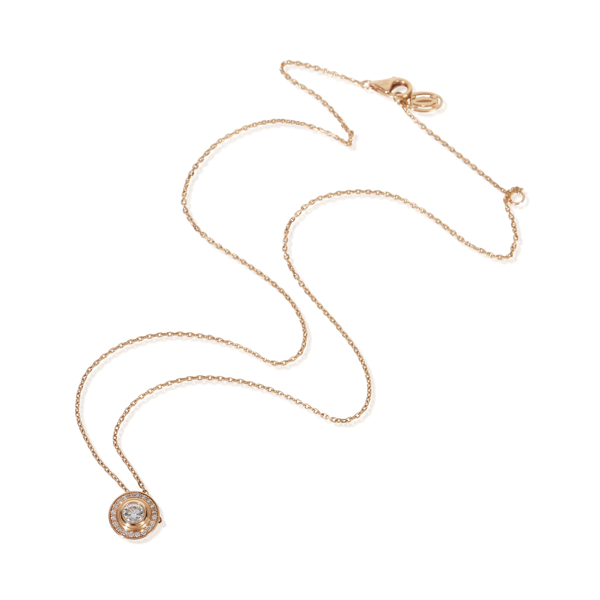 Rose Gold Diamond Damour Pendant