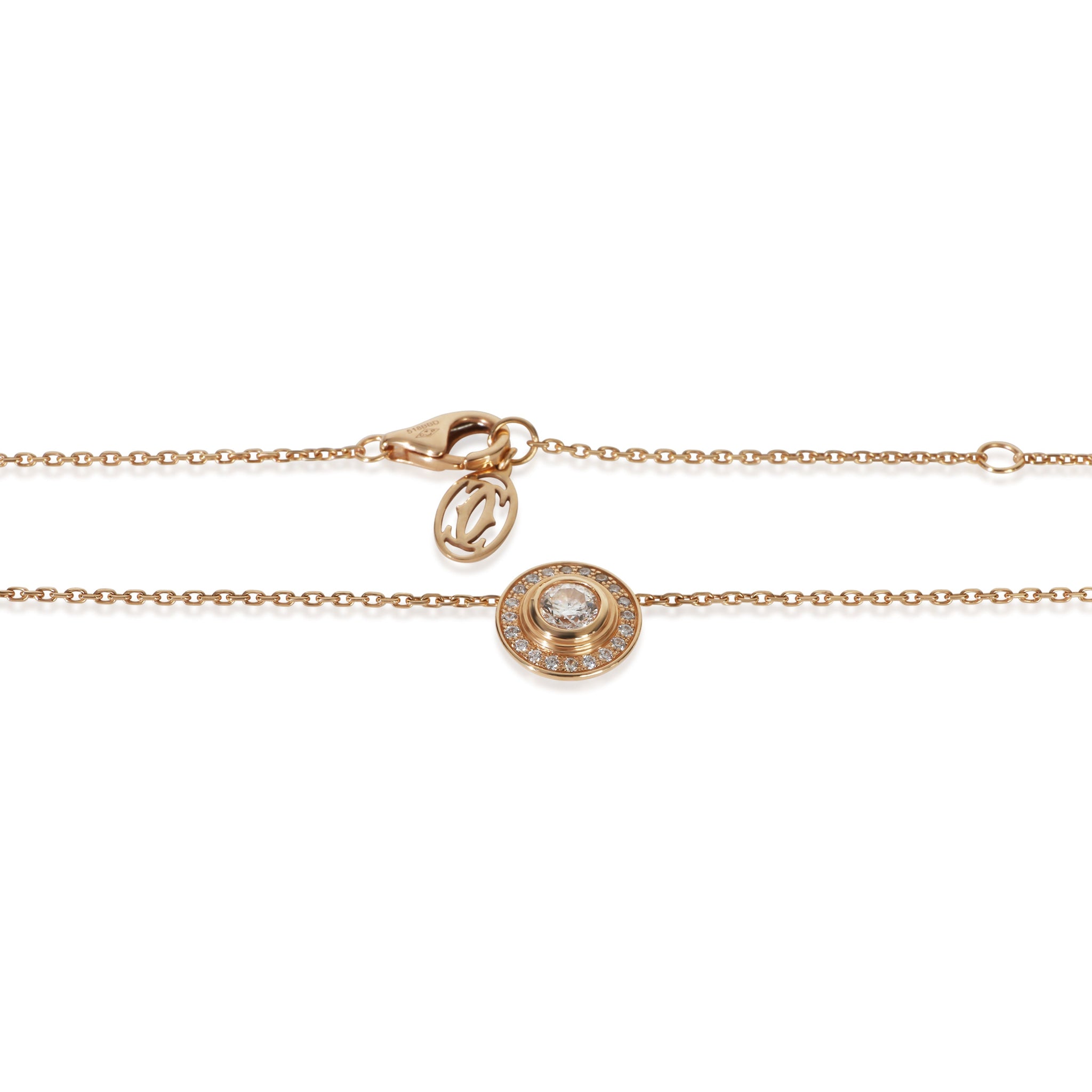 Rose Gold Diamond Damour Pendant