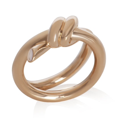 Rose Gold  Double Row Knot Ring