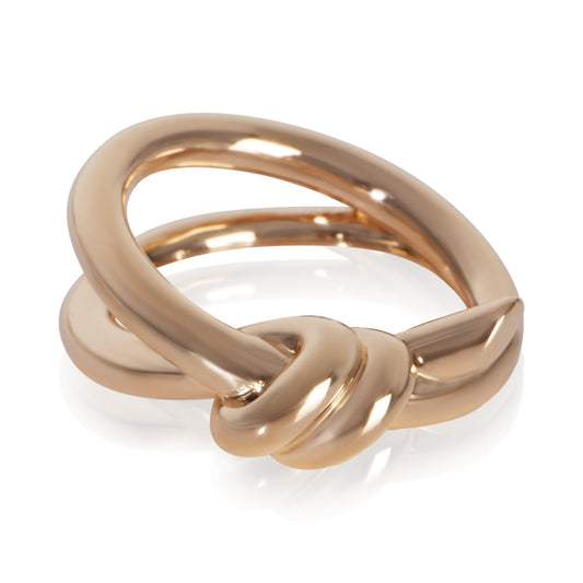 Rose Gold  Double Row Knot Ring