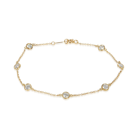 Yellow Gold Diamond Elsa Peretti Diamond By The Yard Bracelet