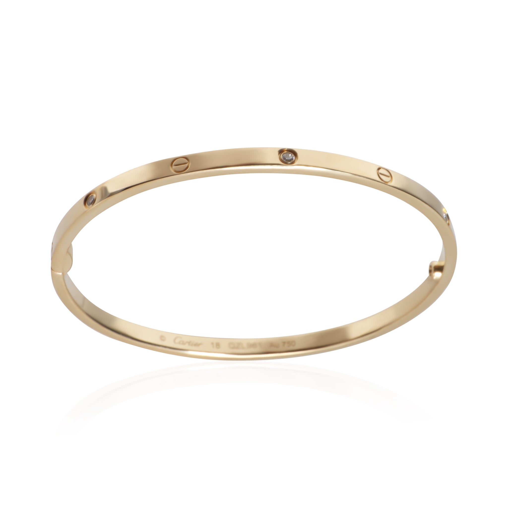 Yellow Gold Diamond Small Model Love Bracelet