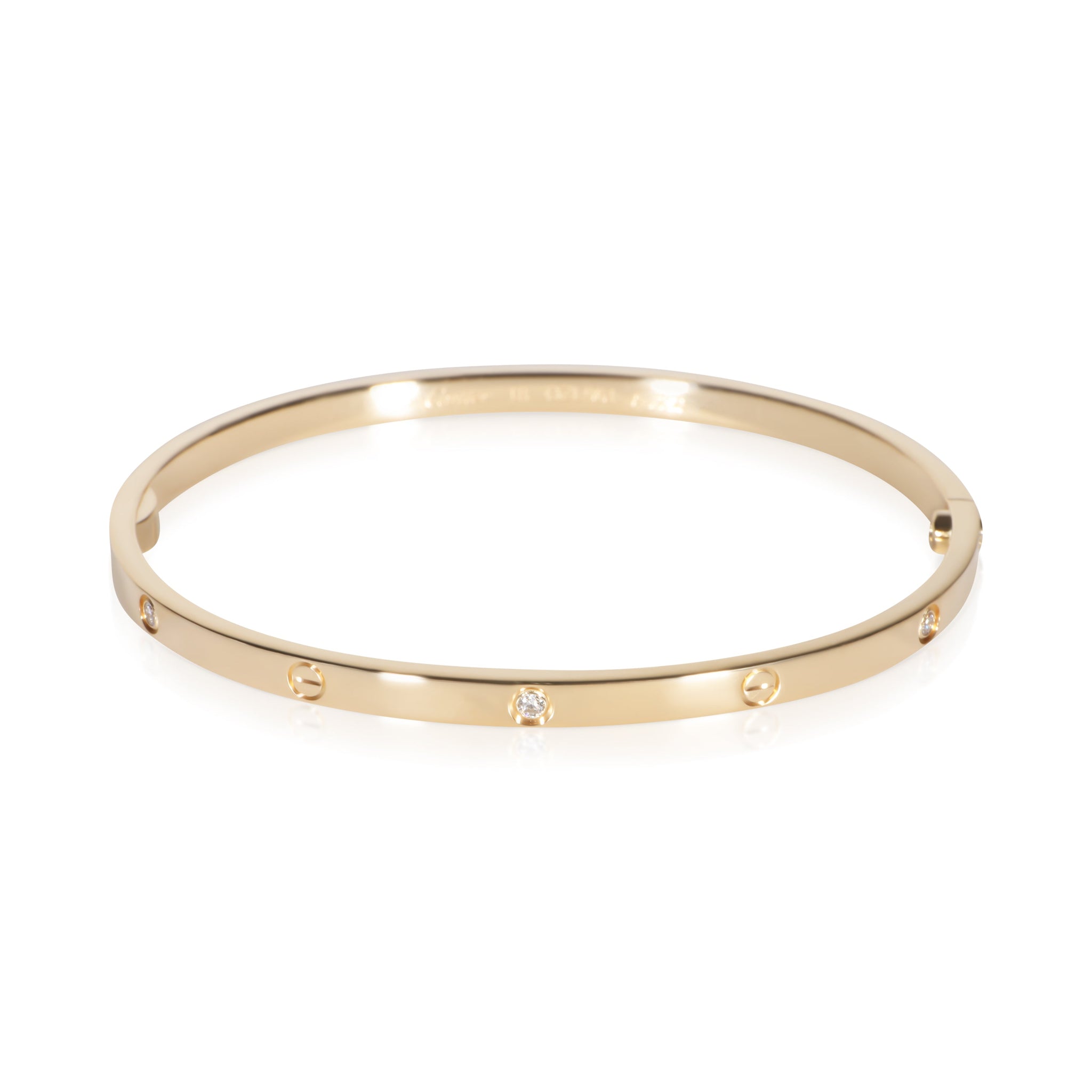 Yellow Gold Diamond Small Model Love Bracelet