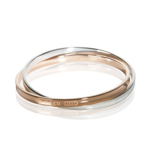 Rose Gold & Sterling Silver 1837 Interlocking Bracelet