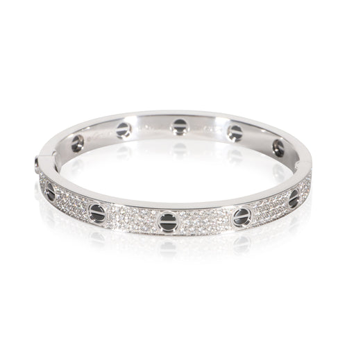 White Gold Diamond Love Bracelet