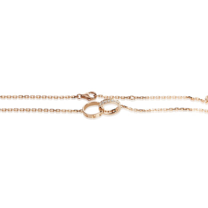 Rose Gold Diamond Love Necklace
