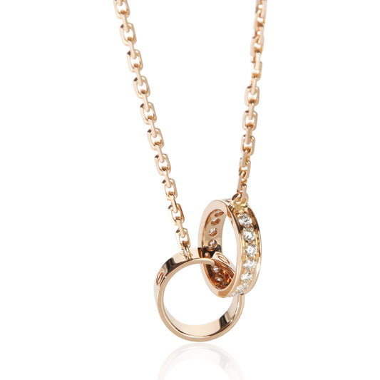 Rose Gold Diamond Love Necklace
