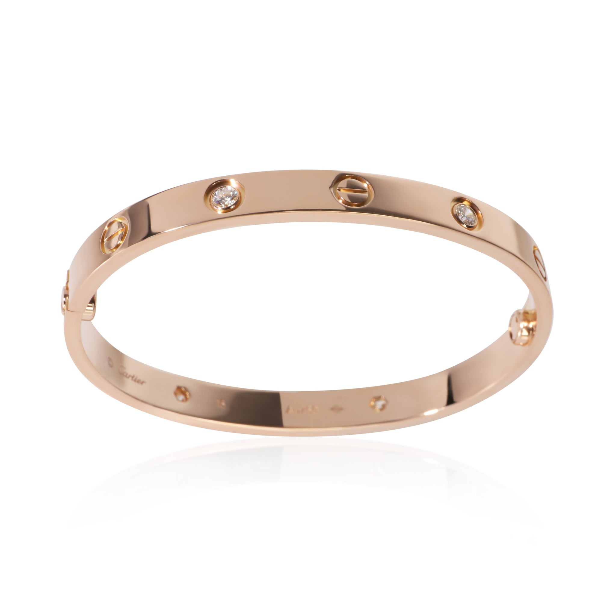 Rose Gold Diamond Love Bracelet