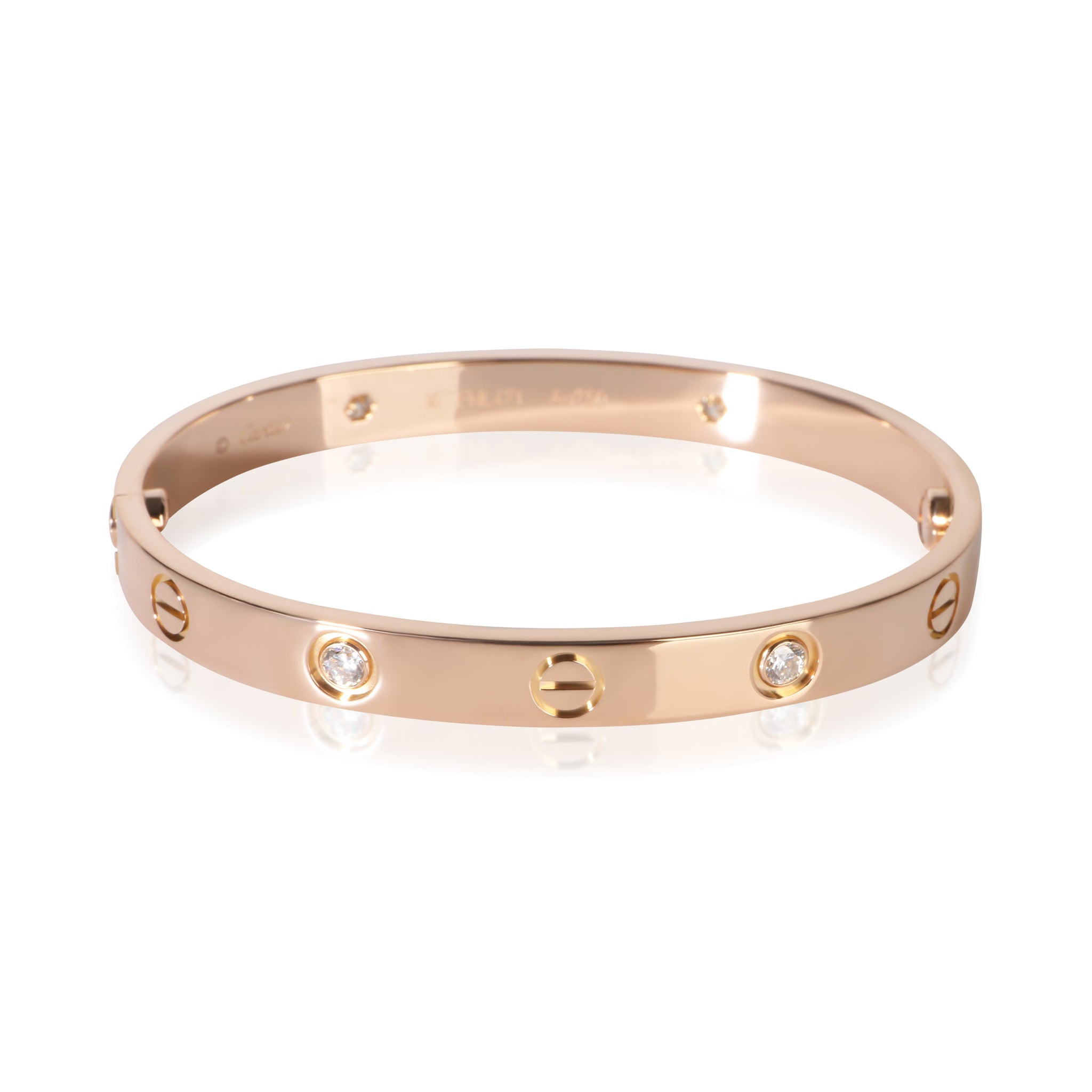 Rose Gold Diamond Love Bracelet