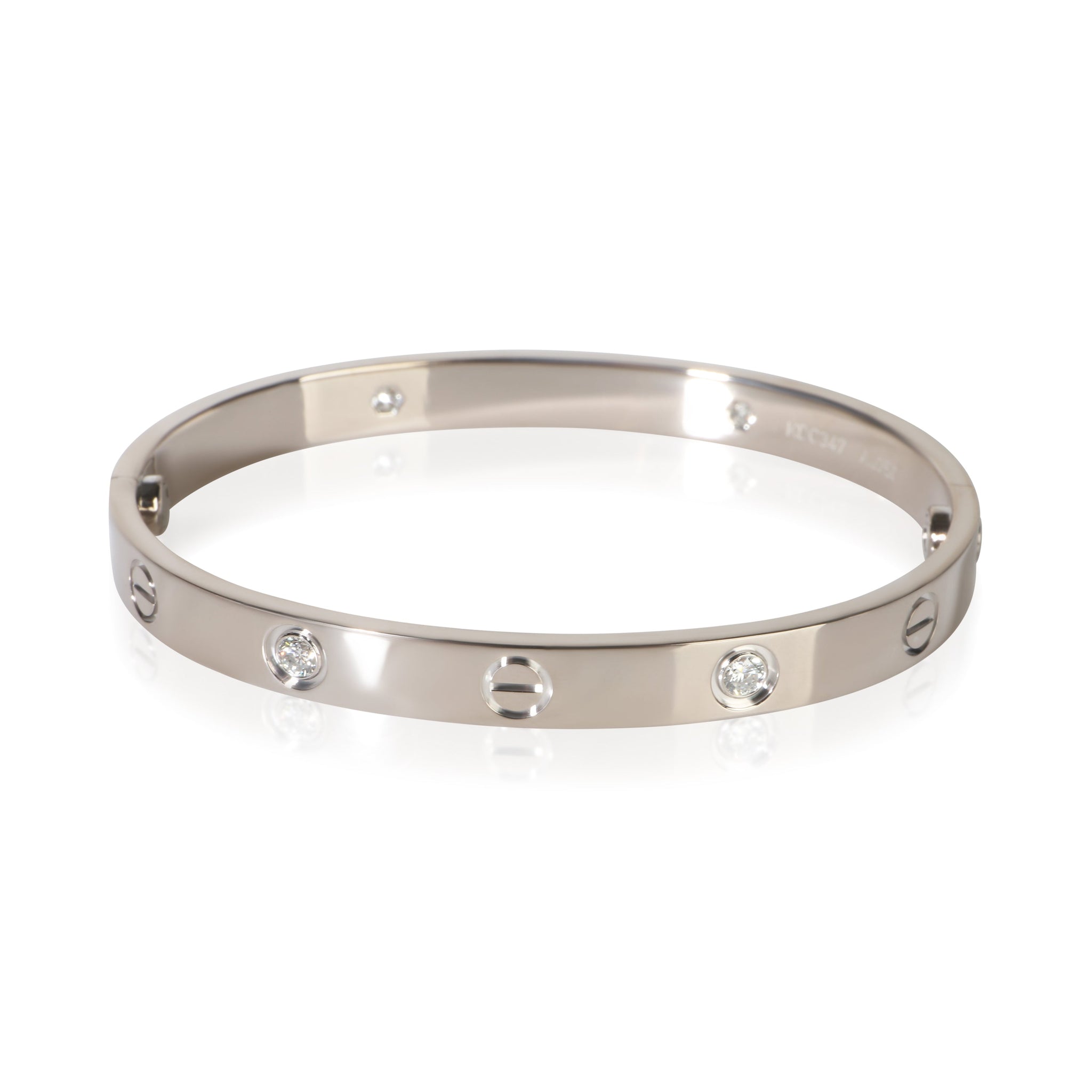 White Gold Diamond Love Bracelet