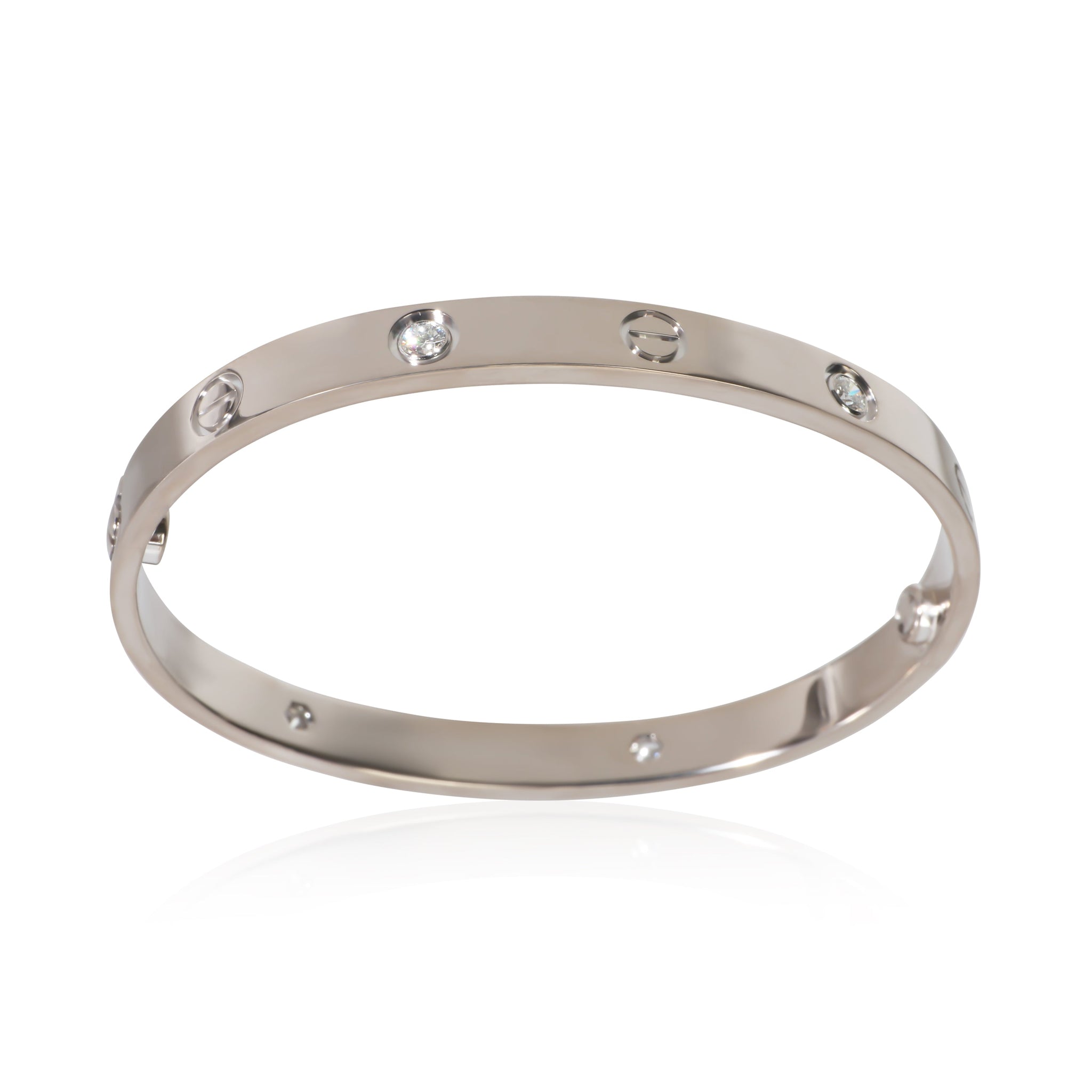 White Gold Diamond Love Bracelet