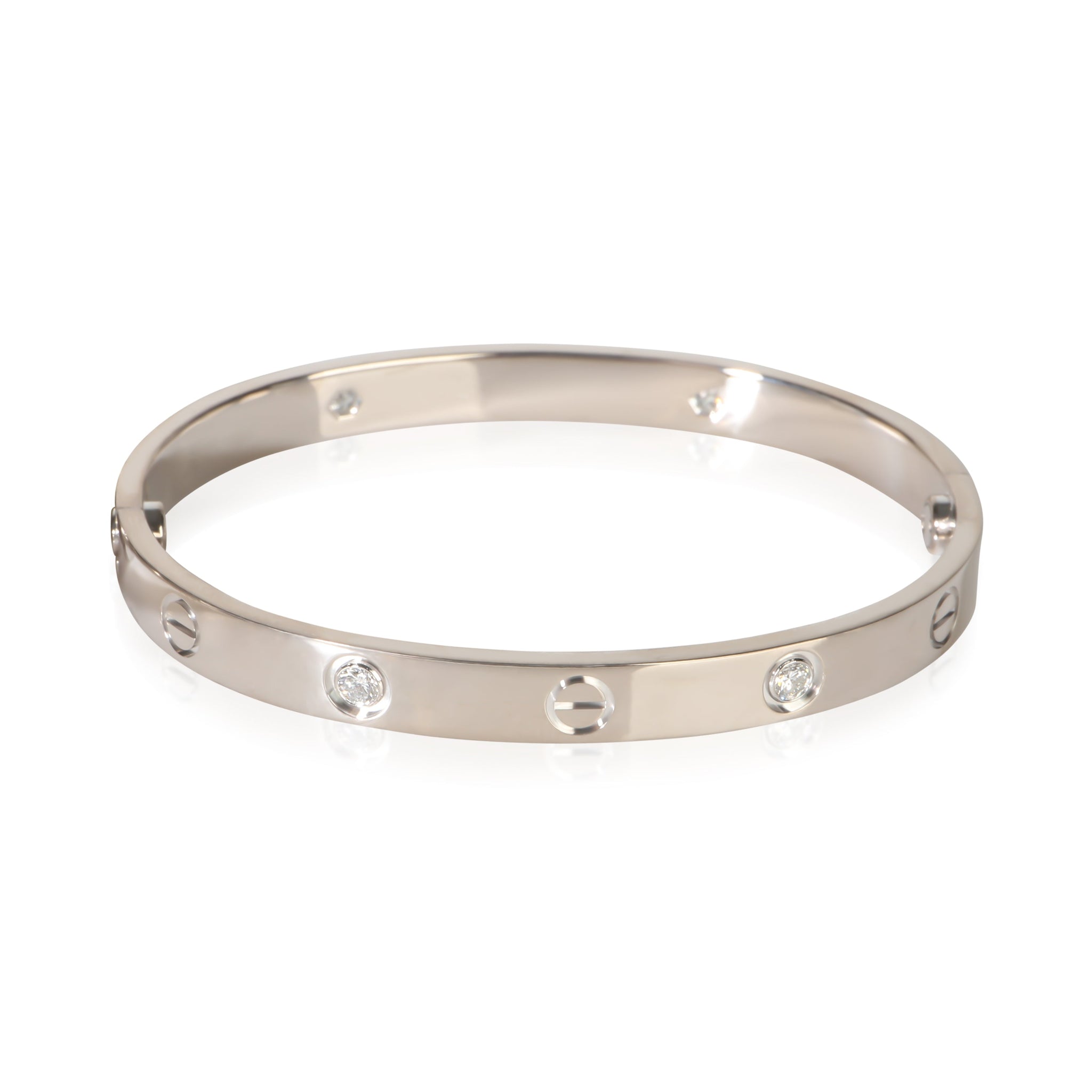White Gold Diamond Love Bracelet
