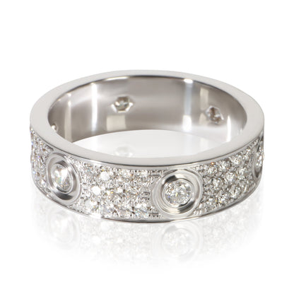 White Gold Diamond Love Ring