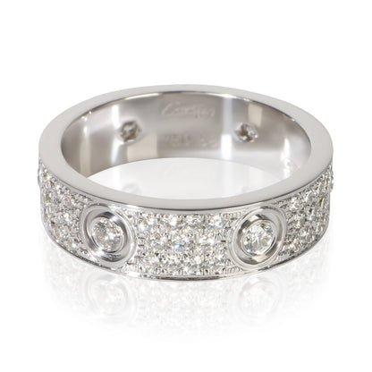 White Gold Diamond Love Ring