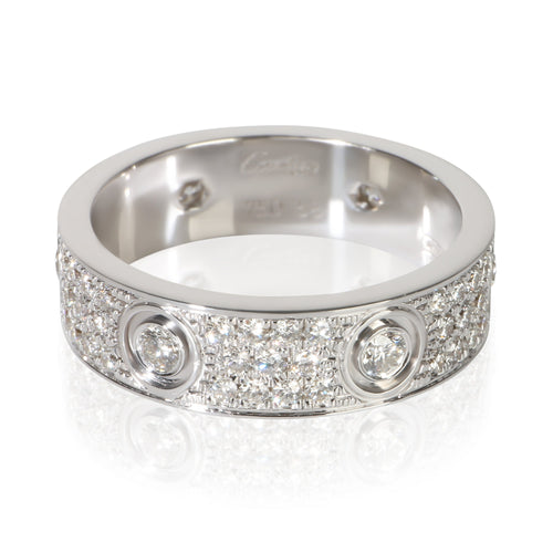 White Gold Diamond Love Ring