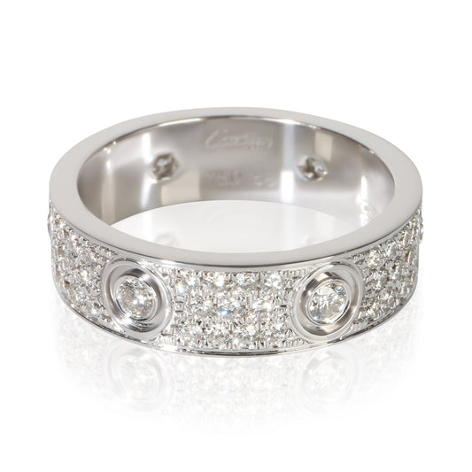 White Gold Diamond Love Ring