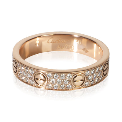 Rose Gold Diamond Small Model Love Ring