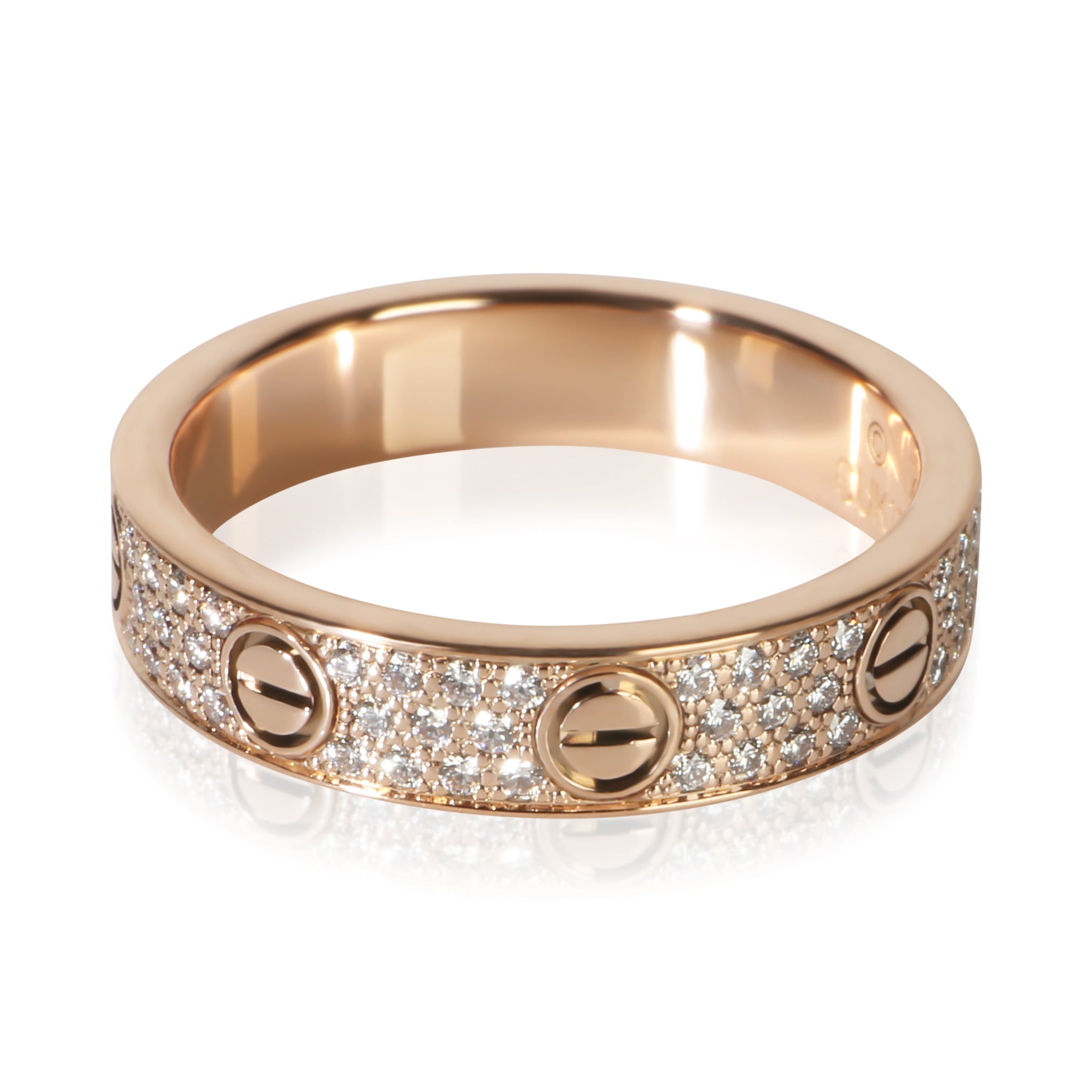 Rose Gold Diamond Small Model Love Ring