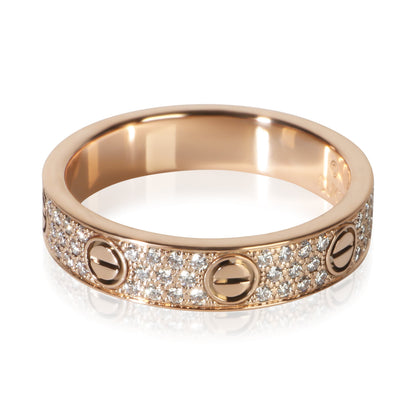 Rose Gold Diamond Small Model Love Ring