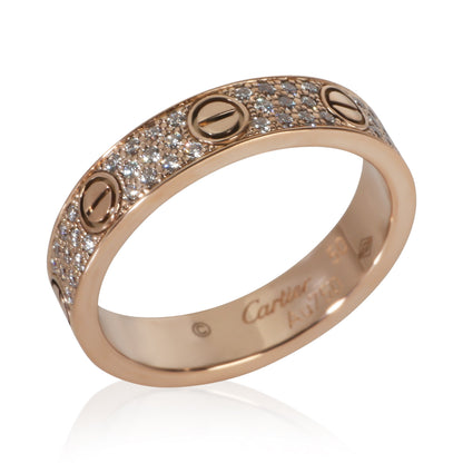 Rose Gold Diamond Small Model Love Ring