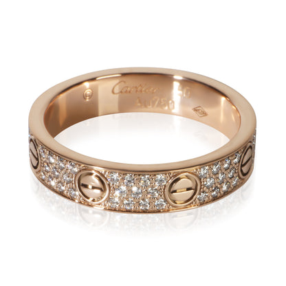 Rose Gold Diamond Small Model Love Ring
