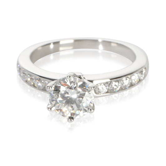 1.09 ct Round Brilliant Diamond Channel Set Engagement Ring