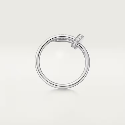 Juste un Clou ring, small model, diamonds