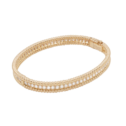 18K White-Yellow Gold Bujukan Diamond Bangle