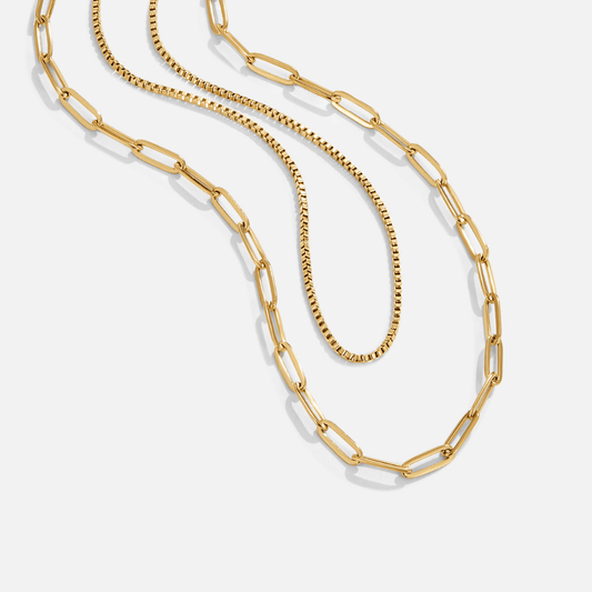 Amanda Layered Gold Chain  Necklace