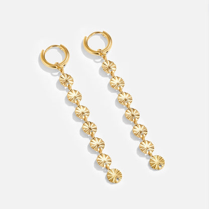 Amari 18K Gold Disc Earrings