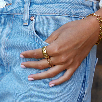 Anika Chunky Gold Ring