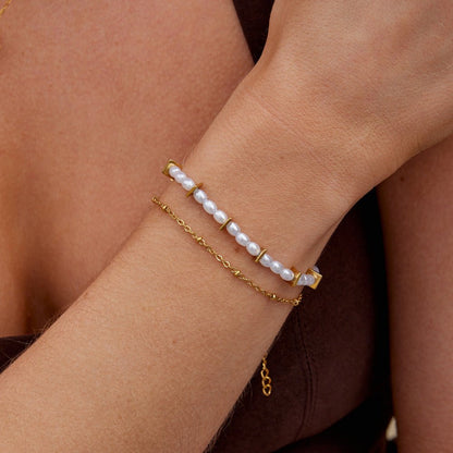 Aria Layered Pearl Bracelet