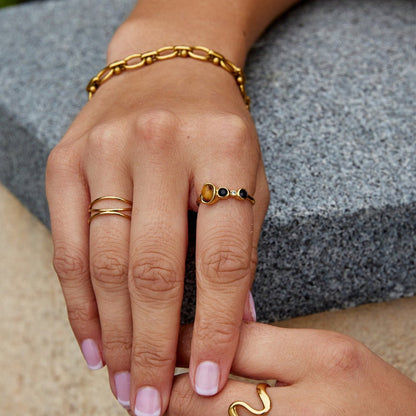 Aurora Vintage Crystal Ring